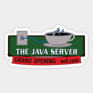 The Java Server Sticker